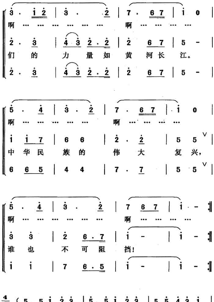 世纪之星从东方升起 民歌谱_第6张