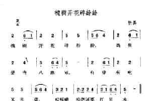 槐树开花碎纷纷 民歌谱